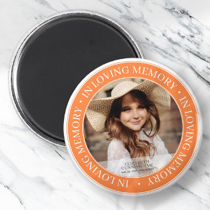 Íman Memorial Em Adorando Memória Foto Personalizada C