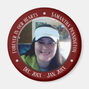 Íman Memorial Forever em Nossa Foto do Coração