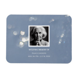Íman Memorial Funeral cinza Shimmer