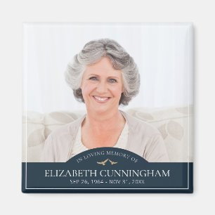 Íman Memorial Funeral Classic Birds Foto Keepsasakr