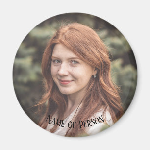 Íman Memorial In Loving Memory Classic Elegant Photo Mã