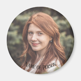 Íman Memorial In Loving Memory Classic Elegant Photo Mã