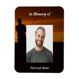 Íman Memorial Keepsaame Golfer Golfe