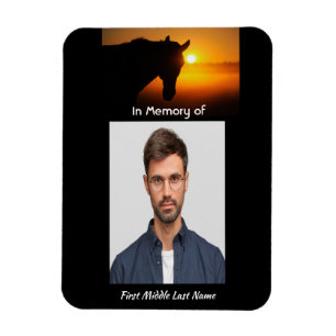 Íman Memorial Keepsaau Foto Orador Cavalo Ocidental