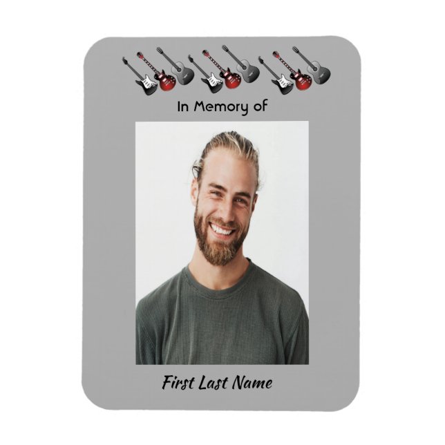 Íman Memorial Keepsaau Musical Guitar Music (Vertical)