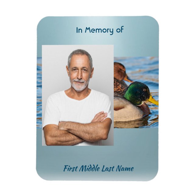 Íman Memorial Keepsake Mallard Ducks Bird (Vertical)