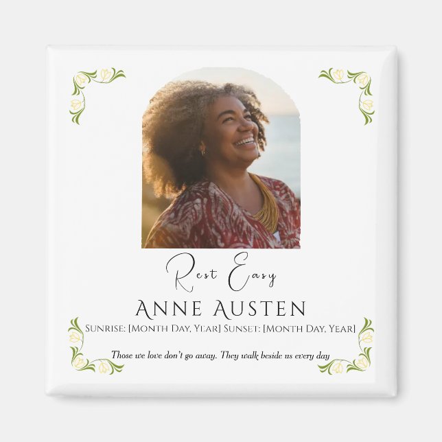Íman Memorial Magnet – Personalized Tribute Keepsake (Frente)