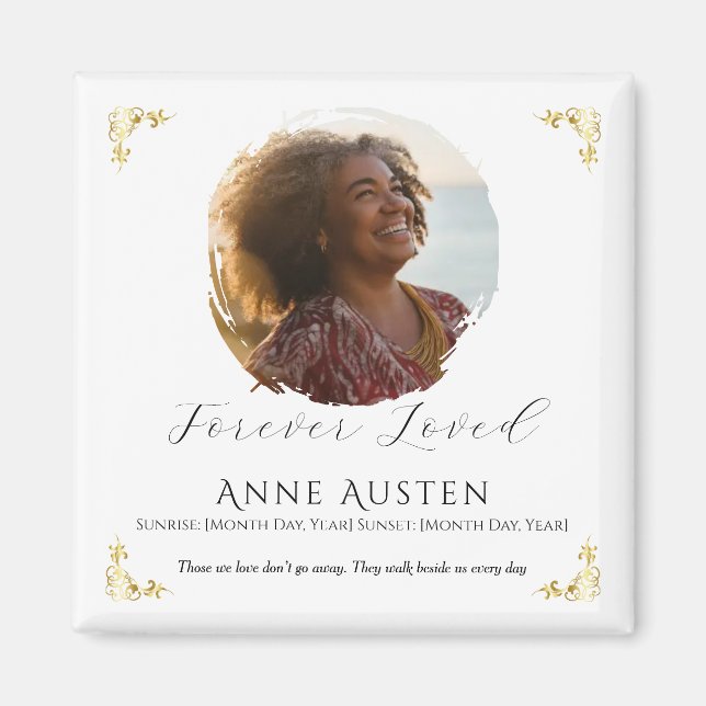 Íman Memorial Magnet – Personalized Tribute Keepsake (Frente)