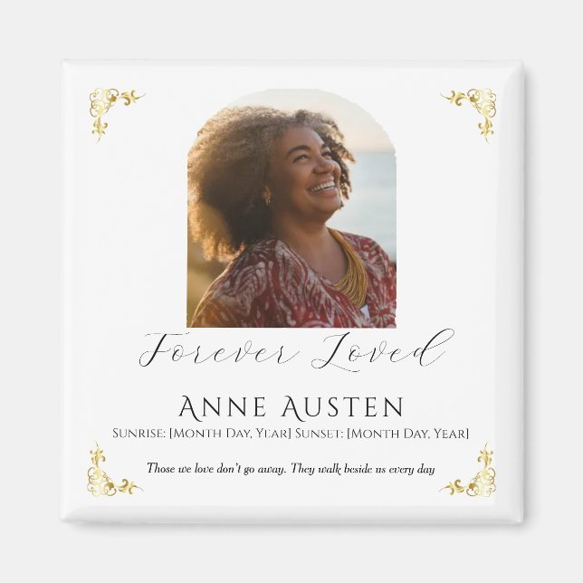 Íman Memorial Magnet – Personalized Tribute Keepsake (Frente)