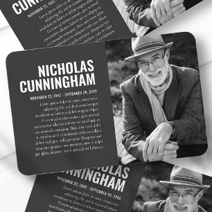 Íman Memorial Modern Foto Orador Cartão de Peça