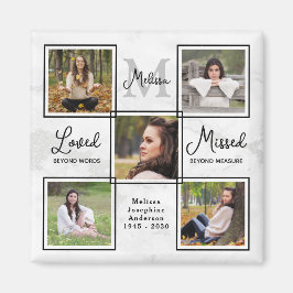 Íman Memorial Modern Memorial Colagem Exclusiva de Foto