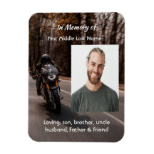 Memorial Motoqueiro Personalizado Foto Motocicleta