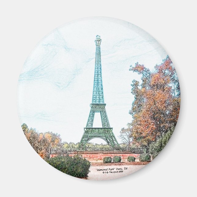 Íman "Memorial Park" Paris, TN (Frente)