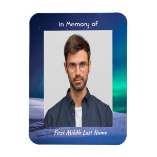 Íman Memorial Photo Norte Lights Aurora Borealis