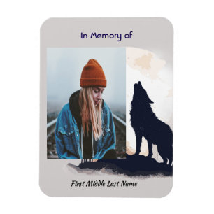Íman Memorial Prayer Lone Wolf Howling Animal