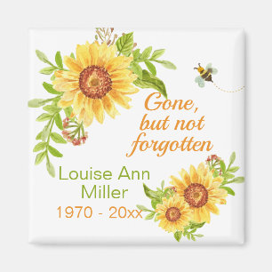 Íman Memorial Saiu, Mas Não Esqueceu Floral Sunflower