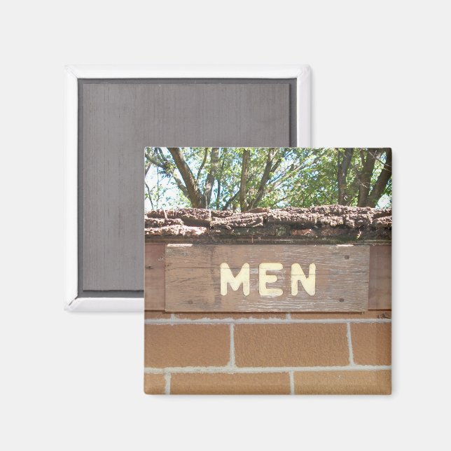Íman Memórias de Campanha Homens Sinal de Sala (Front/Back)