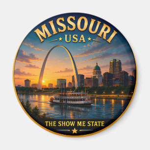 Íman Memórias de Férias no Arco da Porta de Missouri 🟡
