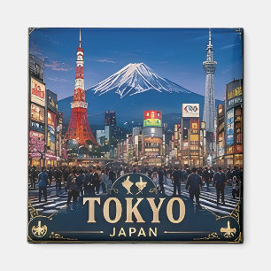 Íman 🧲 Memórias de Viagem de Tóquio do Japão 🇯🇵
