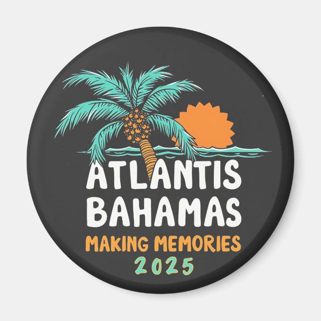 Íman Memórias do Fazer Atlantis Bahamas 2025 (Frente)