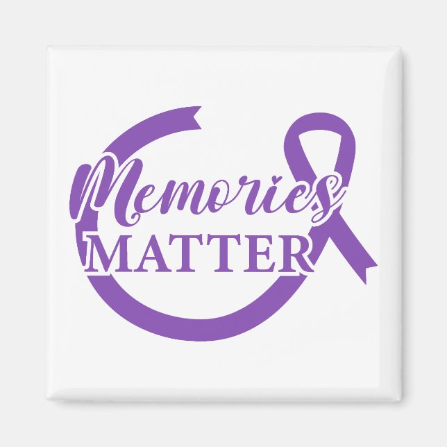 Íman Memórias Importam, Acabe com o Alzheimer (Frente)