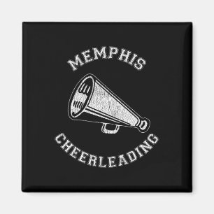 Íman Memphis Cheer Distressed Retro Anos 90 Cheerleader