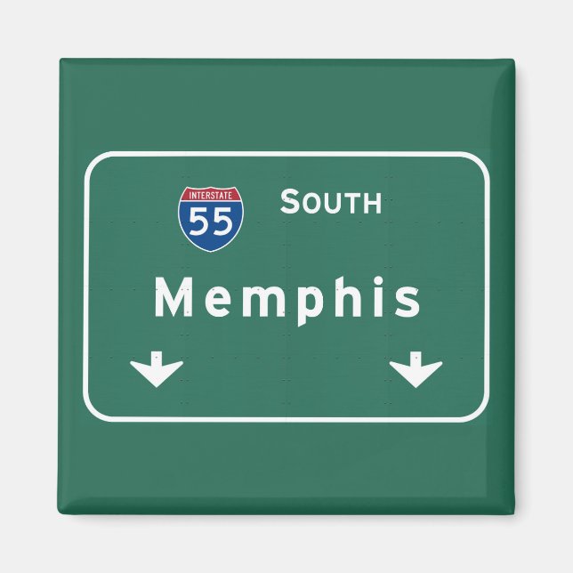 Íman Memphis Tennessee tn Interstate Highway Freeway: (Frente)