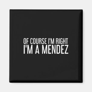 Íman Mendez Gift Engraçado Sobrenome Familiar Árvore An