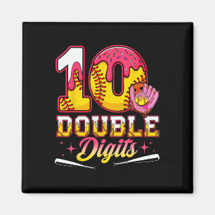 Íman Menina 10 Dígitos Duplos Aniversário de 10 anos So