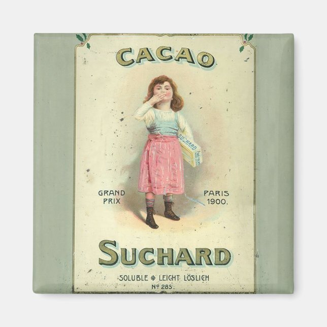 Íman Menina Açúcar Beijo de Chocolate Vitoriana (Frente)