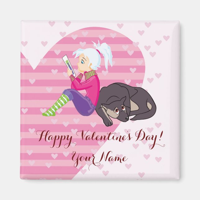 Íman Menina apaixonada (Frente)