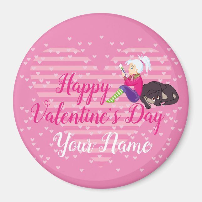 Íman Menina apaixonada (Frente)