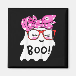 Íman Menina Bebe Feliz Halloween Fantasma Com Bandana S