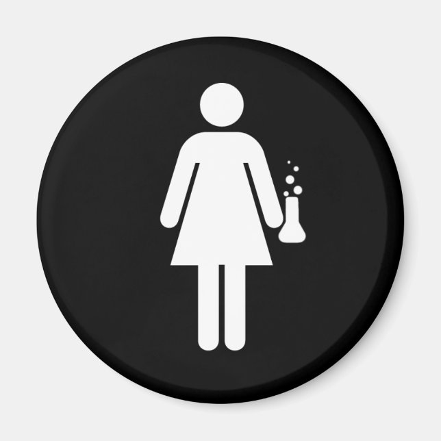Íman Menina Cientista (Frente)