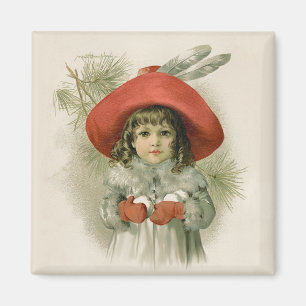 Íman Menina com Snowballs