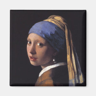 Íman Menina com um brinco da pérola