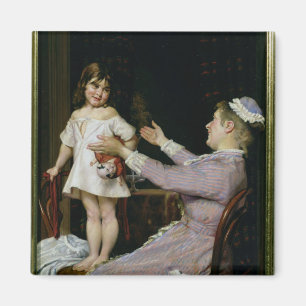 Íman Menina com uma boneca e sua enfermeira, 1896