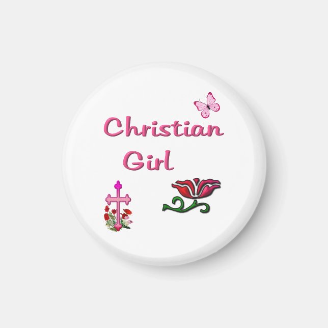 Íman Menina Cristã (Frente)