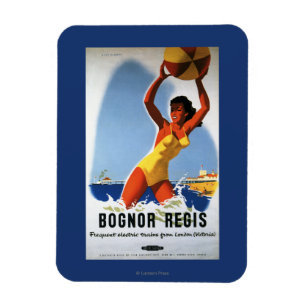 Íman Menina das estradas de ferro e poster britânicos