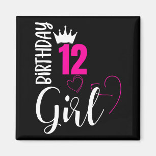 Íman menina de 12 anos de aniversário feliz aniversário