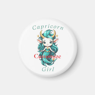Íman Menina de Capricórnio Sereia Thunder_Cove