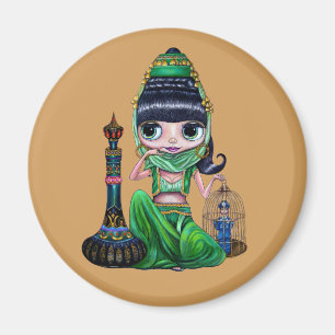 Íman Menina de Dançarina do Genie Verde