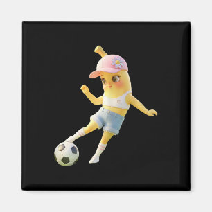 Íman Menina de futebol Bynana Fofa, Camiseta de jogador