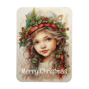 Íman Menina de Natal Personalizada 5 de 25
