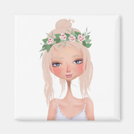 Íman Menina de Verão descuidada