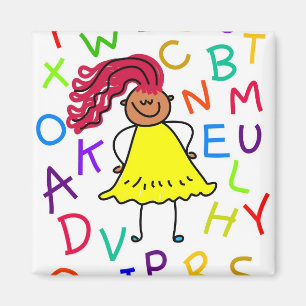 Íman Menina do alfabeto
