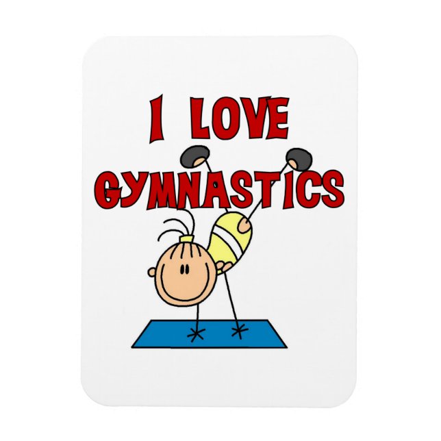 Íman Menina Eu Amo Ginástica (Vertical)