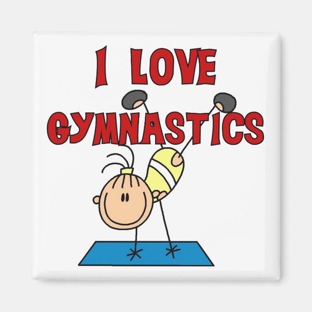 Íman Menina Eu Amo Ginástica (Frente)