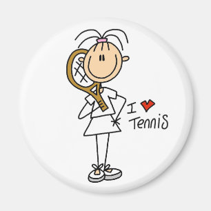 Íman Menina eu amo o ímã do tênis