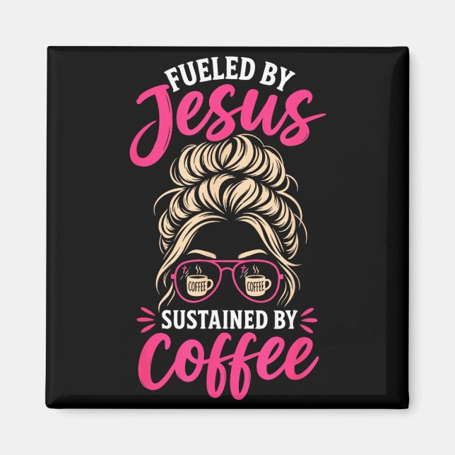 Íman Menina Jesus Café Mulheres Fé Cristã Crente (Frente)